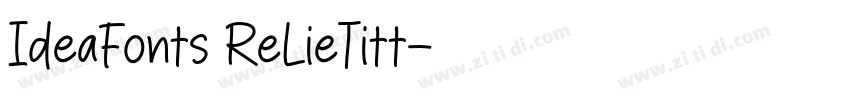 IdeaFonts ReLieTitt字体转换